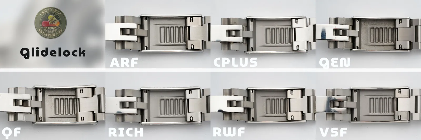 Bracelet and clasp comparison — RWI 2026 third-party review photo